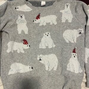 Holiday Time Gray Knit Sweater